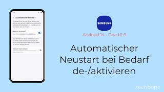 Automatischer Neustart bei Bedarf aktivieren oder deaktivieren  Samsung Android 14  One UI 6 [upl. by Surbeck]