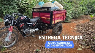 ENTREGA TECNICA MOTO CARRETA JC200 EVOLUTION JC TRICICLOS AGRICOLAS [upl. by Ahsuoj661]