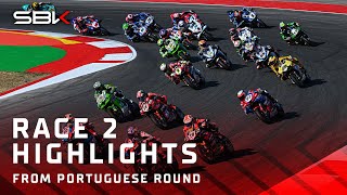 HIGHLIGHTS from Race 2 at Portimao 🎩  2024 PortugueseWorldSBK 🇵🇹 [upl. by Lenard]