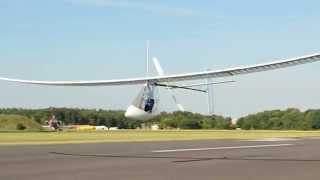 Airglow flight at 2014 Icarus Cup  Lasham airfield 2 [upl. by Rozele]