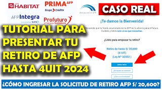 Como Solicitar el Retiro de mi AFP INTEGRA 2024  Tutorial Paso a Paso ✅ [upl. by Cristie]