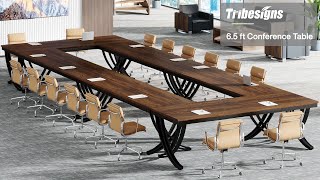 Tribesigns 7874Inch Conference Table  RY0068 homedecor [upl. by Terrena866]