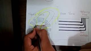 EXPLAINED  rotor winding of alternator [upl. by Ayim]