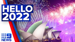 Sydney Harbour stuns with New Year’s Eve fireworks display  9 News Australia [upl. by Donald]