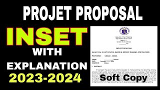 INSET PROJECT PROPOSAL [upl. by Eedyah]