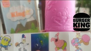 Bob Esponja En Burger King 6 Vasos Coleccionables King Jr Combo AgostoSeptiembre 2023 [upl. by Aitnwahs]