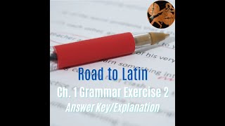 Road to Latin Chapter 1 Grammar Exercise 2 Explanation [upl. by Hcaz165]