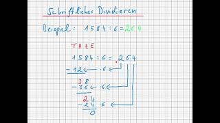 Schriftliches Dividieren Klasse 5 [upl. by Lincoln84]