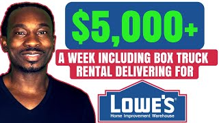 5000 A Week Including Box Truck Rental Delivering For Lowes [upl. by Gudrun]