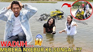 BIAN DAN WULAN J4TUH KE SUNGAI BAWA MOTOR GEDE😱MOTORNYA BARUNYA HANCUR  Mikael TubeHD [upl. by Ambrose]