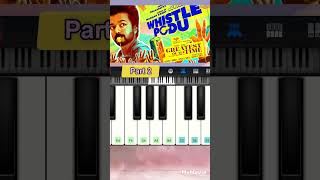 Whistle Podu Piano Tutorial part2 whistlepodu goat thalapathy prabhudeva shorts piano vijay [upl. by Nata]