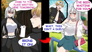 I Thought the Rival Gang Leader Challenged Me to a Duel but It Was a Date Invitation…Manga Dub [upl. by Holzman280]