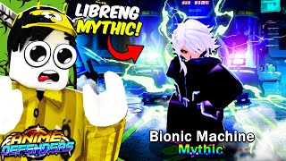 Anime Defenders  5 Mythical BIONIC Machine SOBRA DALI MAKUHA [upl. by Edgerton]