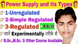 Power Supply  types of power supply in hindi  Run by Rohit Kumar Rajput [upl. by Anahs]