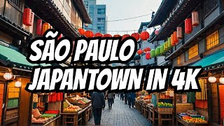 São Paulo’s Liberdade District 🇧🇷 Exploring Brazil’s Japantown in 4K  Full Walking Tour 2024 [upl. by Enelec318]