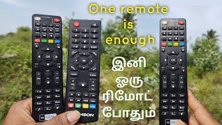 How to pair tv remote with settop box remote  explained in tamil [upl. by Anaujd]