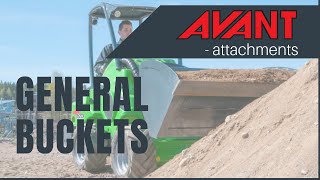 Avant attachments General Buckets [upl. by Urbas]