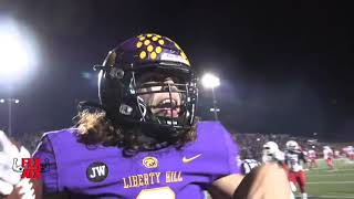 LIBERTY HILL FOOTBALL  FINAL PLAY  STATE SEMIS 2021 [upl. by Grobe]