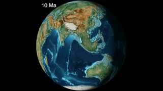 Collision of India amp Tectonic Evolution of SE Asia  CR Scotese [upl. by Kreager]