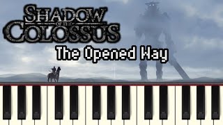 The Opened Way  Shadow of the Colossus Synthesia [upl. by Leahcimrej]