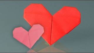 Learn origami how to make a paper heart [upl. by Eisyak]