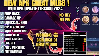 CHEAT Ml TERBARU 2024  MOD UNLOCK ALL SKIN MOBILE LEGENDS  ANTI BANNED NO PASSWORD [upl. by Ianej]