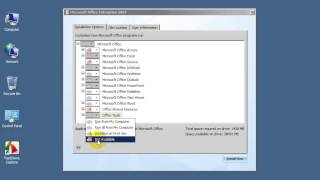 How to install or setup Microsoft Office in Windows 7 XP Vista Server 2008 [upl. by Sosanna]