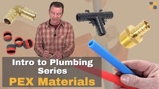 A lesson about basic PEX plumbing materials  Intro to Plumbing Systems [upl. by Atiuqehc]