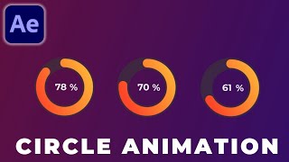 Circle animation with numbers l Infographic Circles in After effects in Hindi 2024 [upl. by Aloysia560]