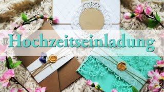 DIY Hochzeitseinladung Paper Pocket Tutorialdeutsch [upl. by Isherwood]