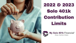 2023 Solo 401k Contribution Limits SelfEmployed 401k Selfdirected 401k Individual 401k [upl. by Banerjee]