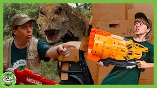 Make the Box Fort Before the Dinosaurs Get Here  TRex Ranch Dinosaur Videos for Kids [upl. by Bellina]