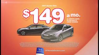 New Honda Civics on Clearance from 149month [upl. by Ronnica]