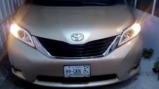 Instalación LEDSDIRECCIONALES SECUENCIALES en TOYOTA SIENNA 2011 [upl. by Earized980]