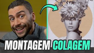 Montagem COLAGEM no Photoshop  Tutorial Photoshop [upl. by Assenad]