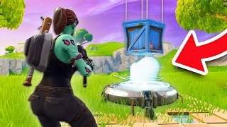 WHAT HAPPENS IF A SUPPLY DROP LANDS ON A LAUNCH PAD  Fortnite Battle Royale [upl. by Tallulah]