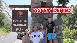 New Zealand Family turned away from Yosemite National Park LIFE LONG DREAM OVER [upl. by Holna]