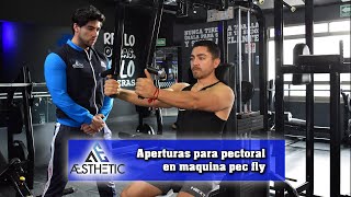 Aperturas para pectoral en maquina pec fly [upl. by Kcered796]