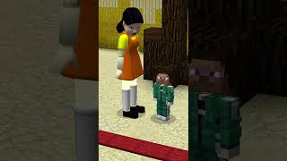 SQUID GAME  ROTES LICHT GRÜNES LICHT  Minecraft SHORTS [upl. by Urbas]