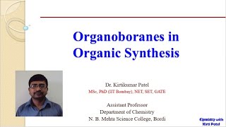 Orgaboranes in Organic Synthesis  Part 2  Preparation  Stereochemistry  Chiral reagents [upl. by Helprin644]