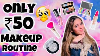 SABSE SASTA MAKEUP ROUTINE  KAJAL CHOUDHARY  30 DAYS 30 VLOGS CHALLENGE [upl. by Sidonie515]