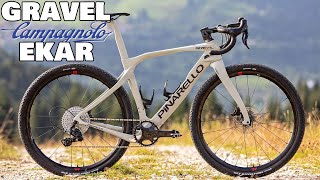 Bici Gravel con Campagnolo Ekar  Pinarello Grevil e Wilier Jena [upl. by Maura]