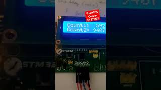 STM32 Running 3Tasks amp Passing Value from Task 2 to Task 1esp32 stm32 freertos 1 trending diy [upl. by Marc]