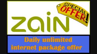 Zain KSA  prepaid data offers  zain daily unlimited internet package [upl. by Bala]