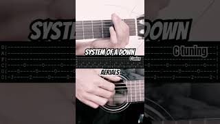 System Of A Down  Aerials intro guitar tabs [upl. by Ahseinek]