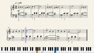 Easy Piano Tutorial Beautiful brown eyes with free sheet music [upl. by Lolly]