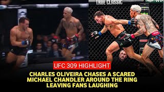 UFC 309 Highlight Charles Oliveira Dominates Four Survives Fifth Round Opposite Michael Chandler [upl. by Strader]