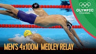 Michael Phelps Last Olympic Race  Swimming Mens 4x100m Medley Relay Final  Rio 2016 Replay [upl. by Yesmar]