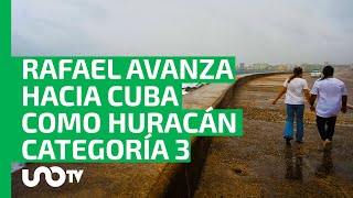 Rafael se convierte en huracán de categoría 3 y se aproxima a la costa cubana [upl. by Marquez68]