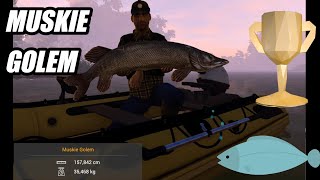 🦈 MONSTRUO Muskie GOLEM 🏆 SaintCroix FISHING PLANET [upl. by Attegroeg]